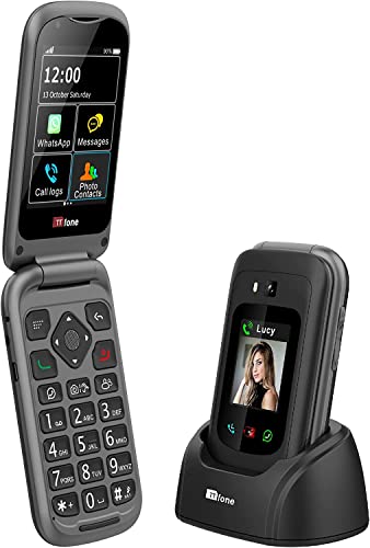 Telemóvel Senior TTfone TT970 - Preto (Telemóvel) TTfone - Telemóveis - 4g, android simplificado, tela interna 2.8 polegadas, recorde notas