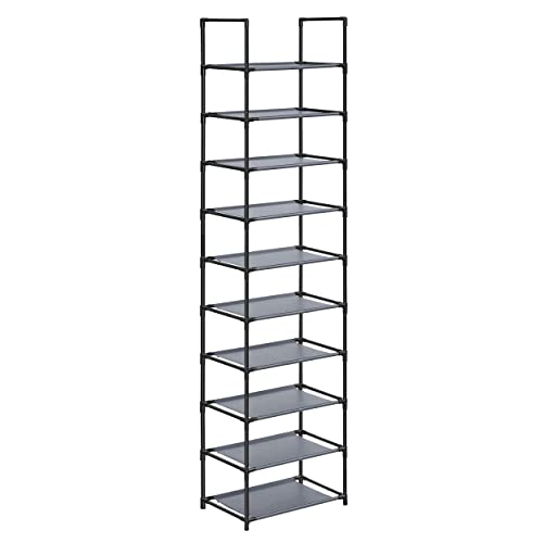 SANDO MÓVEL SONGMICS LSH010G01 (Cinzento - 28x45x173cm) SONGMICS - Organizadores e sapateiras - cinzento, 28x45x173cm