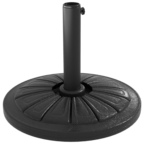 Base de Guarda-Sol Circular Outsunny | 43 x 32 cm - Preto Outsunny - Móveis de exterior - circular, 43x32 cm, preto