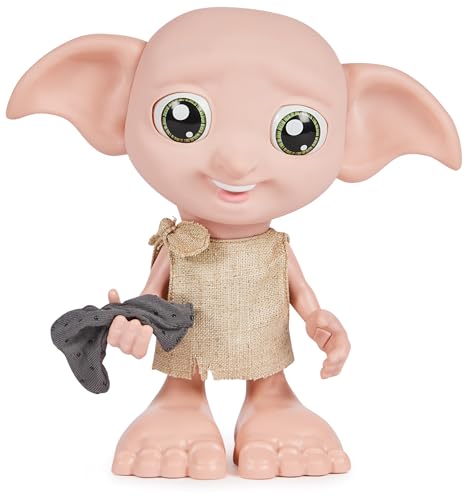 Boneco WIZARDING WORLD Harry Potter: Dobby Interativo HARRY POTTER - Brinquedos - interativo, 30 sons, frases, calcetão vermelho