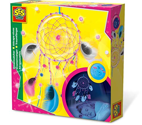 Kit de Construção SES CREATIVE Dreamcatcher SES CREATIVE - Brinquedos - kit construção, caçador sonhos, plumas coloridas, perlas, fitas, borboletas