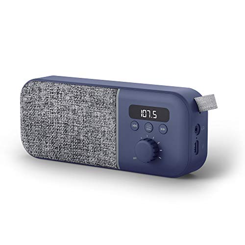 Coluna Bluetooth ENERGY SISTEM Fabric Box Radio (Azul) Energy Sistem - Radios - bluetooth, azul, rádio