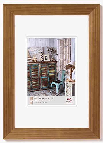 Moldura WALTHER Grado Oak (Branco - Magnético) Walther - Porta-retratos - moldura, madeira, 10x15 cm, magnético