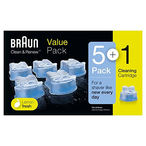 Recargas de Máquina de Barbear BRAUN Clean & Renew (5+1) Braun - Desinfetantes domésticos - recarga, máquina de barbear, Braun, Clean & Renew