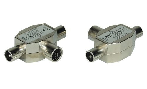 Adaptador INLINE (Coaxial - Coaxial - Prateado) InLine - Divisores e comutadores de áudio e vídeo - coaxial, macho fêmea, prateado