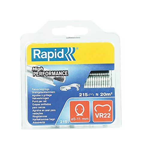 Agrafos para Grelha RAPID VR22 (215 peças) Rapid - Acessórios para cercas e portões - 215 peças, galvanizadas, resistente à corrosão, desmontável