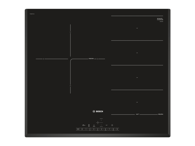 Placa de Indução BOSCH PXJ651FC1E (Elétrica - 59.2 cm - Preto) Bosch - Cooktops - elétrica, 59.2 cm, preto