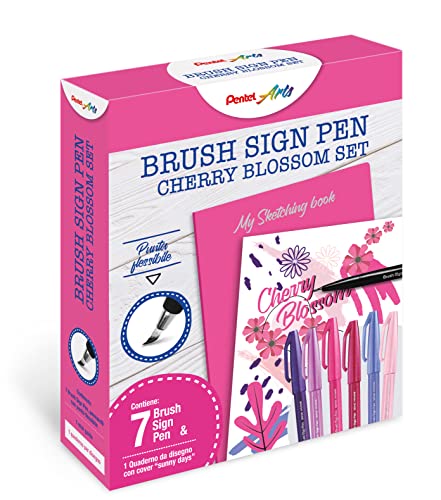Caneta de Tinta Permanente PENTEL SES15C Pentel - Kits de desenho e pintura - ponta flexível, tinta permanente, traço grosso
