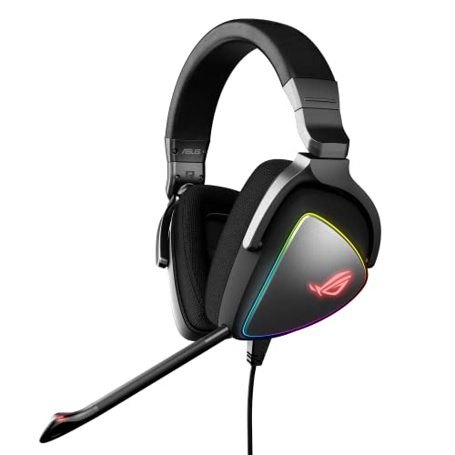 Auscultadores Gaming com fio ASUS Delta (Over Ear - Multiplataforma - Com microfone - Preto) ASUS - Fones de ouvido e headsets - over ear, multiplataforma, microfone, preto