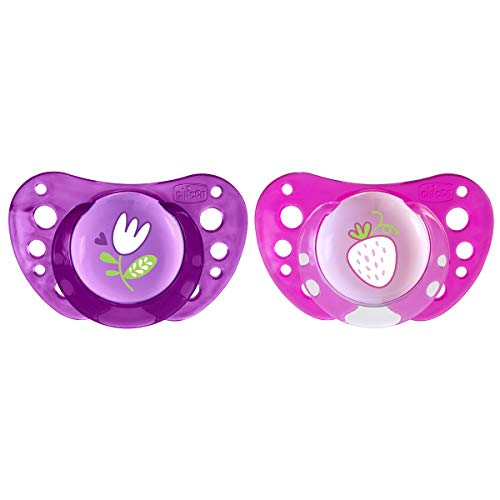 Chupeta Chicco Classic Menina (0-6 meses) Chicco - Cuidados com a higiene oral - silicone, 0-6 meses, ergonómica, flexível