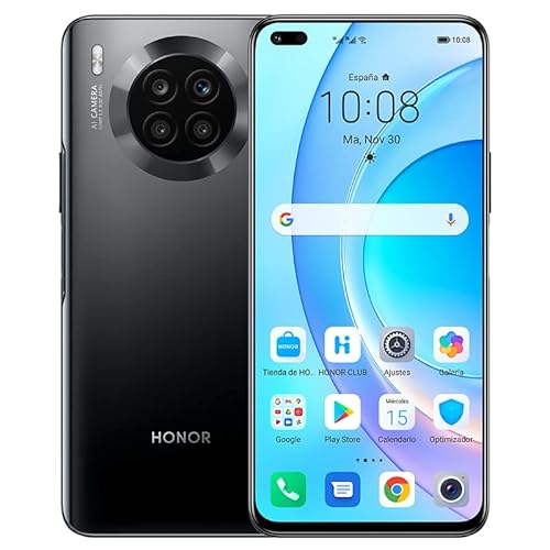 Smartphone HONOR 50 Lite (6.67'' - 6 GB - 128 GB - Preto) HONOR - Telemóveis - smartphone, honor 50 lite, Android 11, magic ui 4.2, 6 GB RAM, 128 GB storage