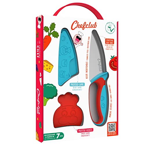 Faca de Cozinha Chefclub Kids 20 cm (Plástico e Aço Inoxidável) CHEFCLUB - Facas de cozinha - plástico, inoxidável, 20 cm, segura