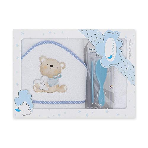 Conjunto de Banho para Bebé Interbaby Love You Mindoo - Toalhas de banho e panos de limpeza - algodão, 1x1 metro, absorção