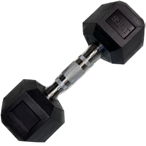 Mancuerna Hexagonal com Punho de Cromo e Revestimento de Silicone - 6.4Kg (Recondicionado Como Novo) BSFIT - Roupa - mancuerna, hexagonal, cromo, silicone, recondicionado