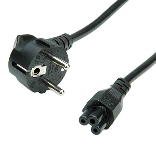 Cabo de Alimentação VALUE (C5 - C5 - 1.8 m - Preto) ROLINE - Baterias - tomada EU, conector iec 320 c5, 1.8m, preto