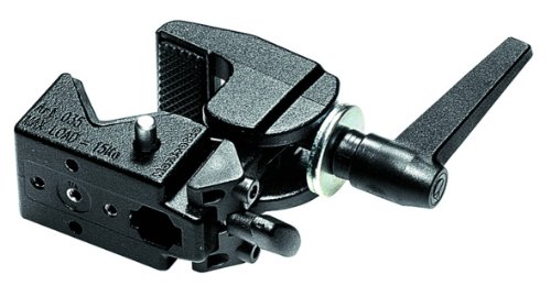 Manfrotto 035 Super Clamp cinto de segurança Preto, Prateado Manfrotto - Acessórios para suportes e montagens de estúdio - alumínio, 15 kg, 13-55 mm, preto prateado