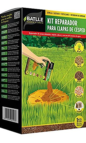 Sementes BATLLE KIT Reparador para Clapas de Relva (1 Kg) BATLLE - Adubos - reparador, clapas, relva, 1 kg