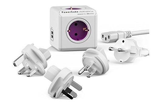 Extensão Elétrica ALLOCACOC PowerCube ReWirable USB 1m 4 tomadas Allocacoc - Fios e cabos elétricos - extensão elétrica, allocacoc, powercube, rewirable usb, 4 tomadas