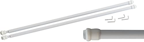 Barra de Suporte para Curtas e Longos Vestidos MAURER MAURER - Acessórios para tratamento de janelas - branco, metal