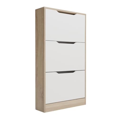 Sapateira AXEL MATTFY Branco (Madeira e Metal - 107x60x17.3cm) mattfy - Conjuntos de móveis - madeira, metal, 107x60x17.3cm