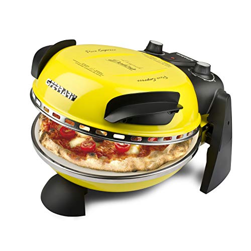 Ferrari G10006 Pizza Express Delizia Grelhador de pizza 1200 W Preto Amarelo G3 Ferrari - Fornos e máquinas de pizza - pizza, 1200 W, preto, amarelo