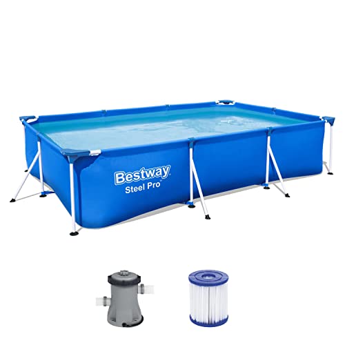 Piscina Tubular BESTWAY Cinzento (300x201x66cm) Bestway - Acessórios para piscina e spa - tubular, 300x201x66cm, cinzento