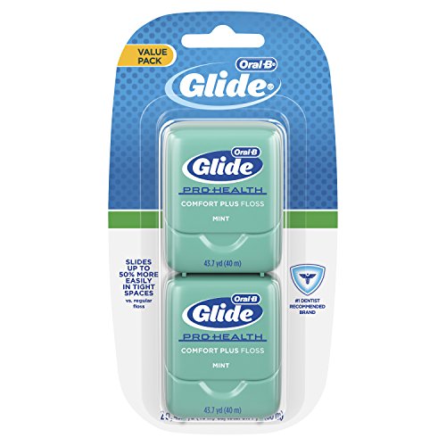 Fio dental Crest Glide Comfort Plus Floss Value Pack, Mint, 2 Count 40M Crest - Fio dental - fio dental, comfort, pack, 40m