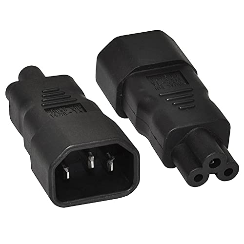 Adaptador de Energia CLOVERLEAF (C5 - C14) JSER - Conversores e adaptadores de viagem - C5, c14, conector 3 pinos, transformador