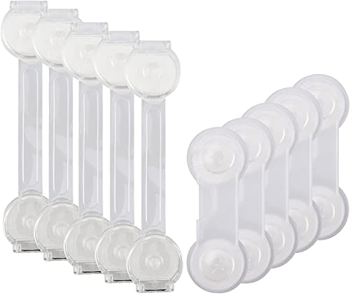 Conjunto de 10 Trinco para Portas e Gavetas BILLYBATH BillyBath - Travas de segurança para bebê - 10 trinco, fácil instalação, proteção anti-impacto, brinquedos de segurança