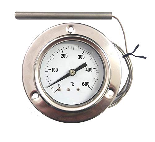 Termómetro para Barbecue Redpoint Spares Adattabile : FORNI PIZZA, BBQ,FORNI a LEGNA, etc. - Termopares e termopilhas - metálico, interior, ajustável, 600ºC