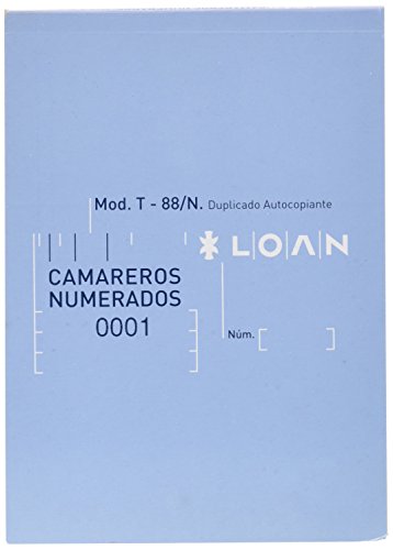 Talonário LOAN T88N (10 Unidades) (Recondicionado Como Novo) Loan - Cadernos e bloco de notas - 10 unidades, papel grosso, capa preta, elástico
