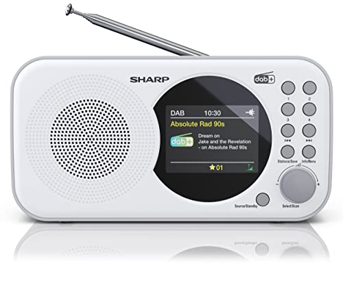 Rádio Despertador SHARP DR-P320 (Branco - Digital - Alarme Duplo) Sharp - Áudio - despertador, digital, alarme duplo