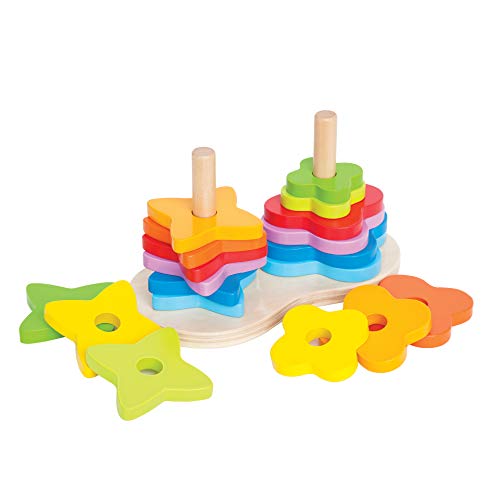 Jogo de Tabuleiro HAPE INTERNATIONAL E0406 (3 anos) HAPE - Brinquedos - 3 anos, 9 cores, empilhável, ordenável
