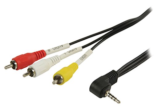 Cabo de Áudio VALUELINE (RCA - Jack 3.5mm - 1 m - Preto) Valueline - Cabos de áudio e vídeo - 1 m, RCA, jack 3.5mm, preto