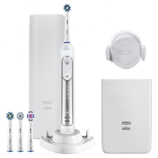 Escova de Dentes Elétrica ORAL B Genius 8000 Azul Oral-B - Acessórios de banheiro - elétrica, 8000, azul