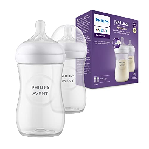 Conjunto 2 Biberões PHILIPS AVENT SCY903/02 Philips Consumer Lifestyle B.V. - Biberões - 2 biberões, natural response, design inspirado na lactação materna