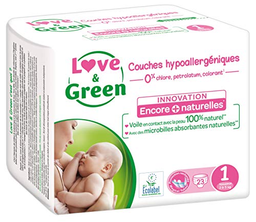 Love & Green Fato de Bebé Hipoalergénico 0% (23 Unidades) LOVE & GREEN - Fraldas - hipoalergénico, algodão, biodegradável, 0