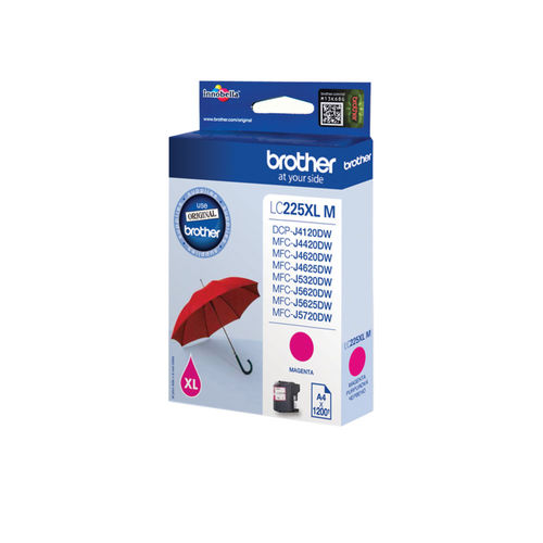 Tinteiro BROTHER LC-225XLM Original Magenta Brother - Cartuchos de toner e jato de tinta - alta capacidade, magenta, brother mfc-j4420dw, brother mfc-j4625dw