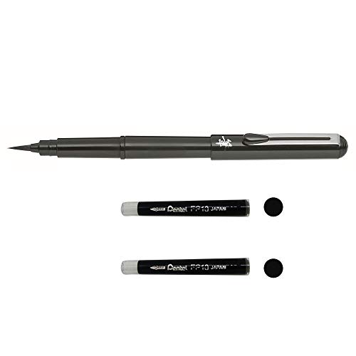 Caneta de Caligrafia PENTEL Pocket Brush Preto Pentel - Canetas - caligrafia, pincel, tinta pigmentada, traçado fluido