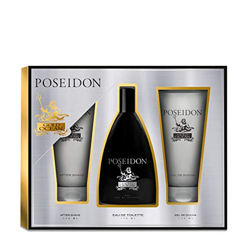 Coffret Posseidon Gold Ocean Pour Homme Poseidon Parfum (3 x 100 ml) Poseidon - Banho e corpo - 3 x 100 ml, masculino, mitologia grega, deuses do mar