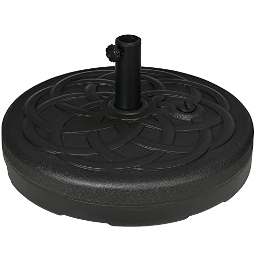 Base para Chapéu de Sol Outsunny | Ø56 x 30.5 cm - Preto Outsunny - Móveis de exterior - Ø56, 30.5 cm, preto