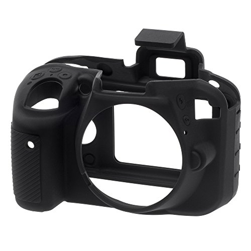 Capa Nikon D3300, D3400 EASYCOVER Silicone Preto Easycover - Bolsas e estojos para câmeras - silicone, preto, resistente ao pó, resistente a riscos