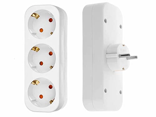 Adaptador de energia kwb 121.2.1 | Branco Anlising - Conversores e adaptadores de viagem - type e, type f, masculino/feminino, branco