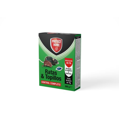Raticida em pasta para rata e roedores 20 doses de 10 gr PROTECT HOME PROTECT HOME - Pesticidas - raticida, pasta, rátas, topos, infestação, controle