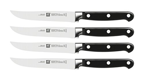 Conjunto de Panelas ZWILLING 39188000 (Aço Inoxidável - Preto) ZWILLING - Facas de mesa - aço inoxidável, preto, 4 peças