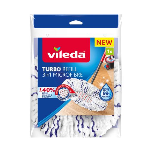 Acessório de Esfregões VILEDA 4023103227439 | Azul, Branco Vileda - Cabeças de esfregão e recargas - azul, branco, esfregão