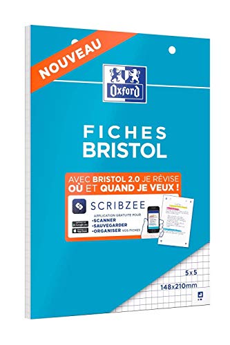 Bloco de Conectores OXFORD Bristol 2.0 (Branco - 148x210mm) Oxford - Papel de impressora e copiadora - polipropileno, 30 folhas, perfurado, quadro de notas