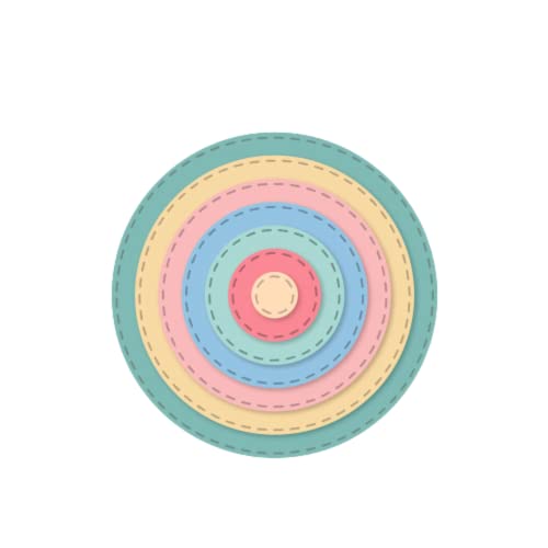 Conjunto de Mini Cortadores CIRCULO DIAMETRO Craftelier - Ferramentas de medição e marcação de artesanato - conjunto, mini-cortadores, circulo diametro, cortadores, diferentes diâmetros