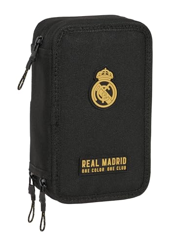 Estojo Escolar Real Madrid 3ª Equipación (Idade Mínima Recomendada: 5 anos) Real Madrid - Organizadores de mesa - 36 utensílios, 5 anos, versátil, resistente