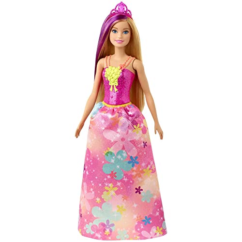 Boneca Barbie Princess Doll With Pink Hair (Idade Mínima Recomendada: 3 anos) Barbie - Bonecas - boneca, barbie, princesa, cabelo rosa, vestido, sapatos